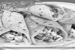 Aloo Bhujia Kathi Roll