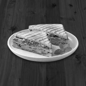 Bombay Veg Sandwich (2 Piece) + Ginger Tea