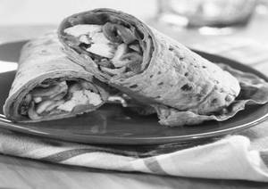 Mushroom Galouti Roll
