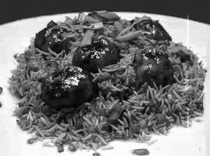 Chicken manchurian fried rice
