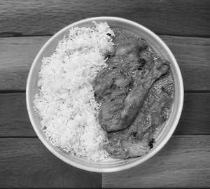 Basmati Rice Chicken Curry (serves for one)