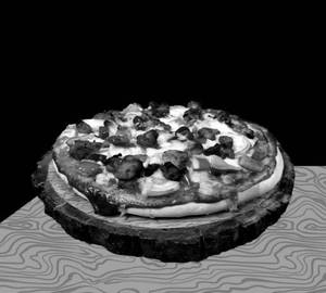 Crispy chicken pizza