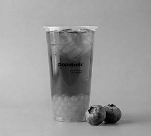 Blueberry Iced Boba Tea