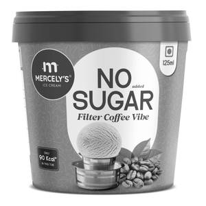 Mercely's No Sugar Filter Coffee Vibe Ice Cream Cup - 125 ML