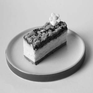 Blueberry Crumble Cheesecake (Eggless)
