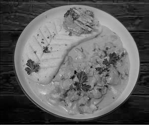 Chicken Stroganoff With Mashed Potatoes & Veggies