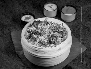 Mushroom biryani
