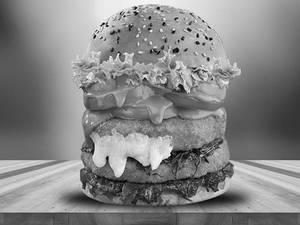 Double patty chicken burger