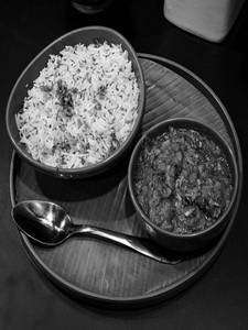 Ghee Rice With Paneer Butter Masala