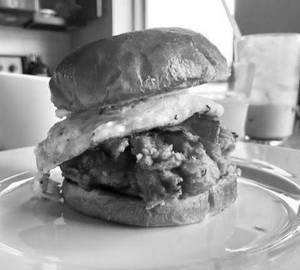 Egg With Fried Chicken Burger