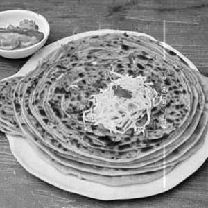 Ratlami Sev Cheese Paratha