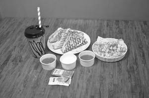 Veg Sandwich + Cold Coffee + Fries