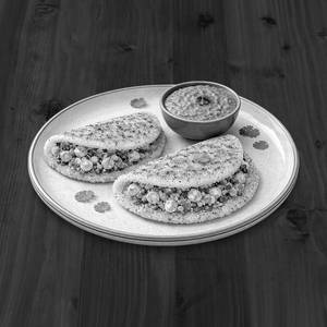 Paneer Stuffed Chila (Vrat Rice + Sabudana) - Fasting Food