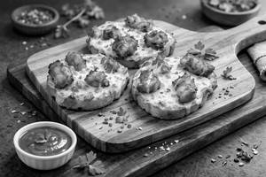 Chicken Tikka +chicken Sheek Kebab Garlic Bread
