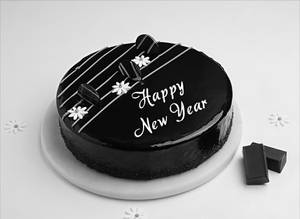 New Year Special Chocolate Truffle Cake