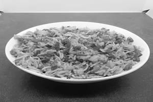 Mushroom Baby Corn On Fried Rice