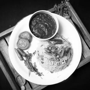 Veg Pulao with Chicken Butter Masala [2Pc]