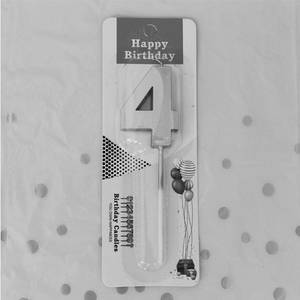 4 Number Candle