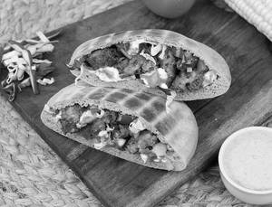 Crispy Corn Fritter Pita Pocket
