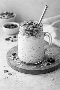 Dark Chocolate Cranberry Milk Muesli Jar [450 Ml Mason Jar]