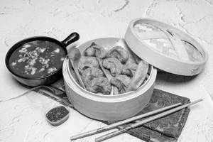 Veg Momo Fried [8 Pcs] [No Onion, No Garlic]