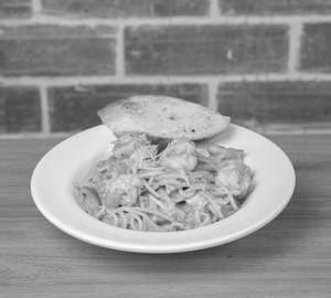 Basil Prawns Spaghetti