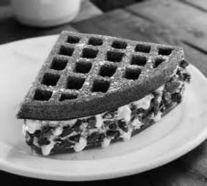 Cookie 'n' cream waffle