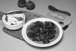 Curd Rice + Liver Sukka