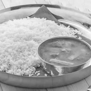 Sambar With Steamed Rice