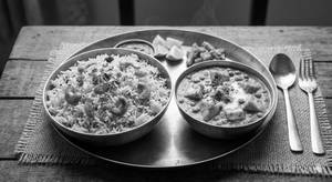 Pulao + Matar Paneer