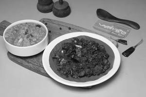 Rasam Rice + Mutton Sukka