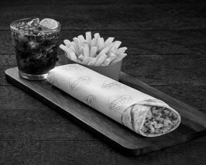 Classic Chicken Tikka Roll + Salted French Fries + Masala Coke