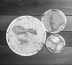 Chicken Biyani With Chicken Chaap (Salad)