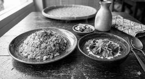 Fried Rice + Mutton Curry