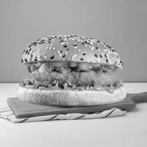 Peri peri crispy fried  chicken burger