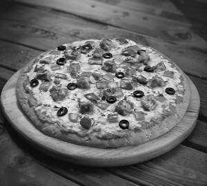 Paneer & Chicken Extra Cheese Pizza (8 Inch)