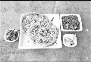 Plain paneer kulcha chole with Amul Butter