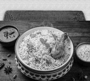 Chicken Dum Biryani  [Full Plate, 4 Pieces 500 Grams]