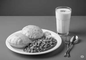 Choley Bhatura & Lassi(plate)
