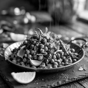 Chana With Gralic Fry