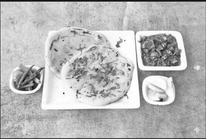 Plain chole kulche without onion garlic