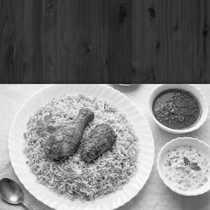 Chiken Dum Biryani [Half, 2 Pieces]