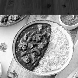 Mushroom Kaleji Rice Bowl