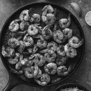 Prawns shallow fried