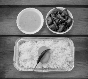 Rice & Dal With Chicken Dry Fry