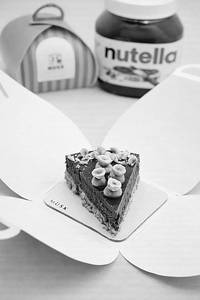 Hazelnut Nutella Cheesecake Pastry Slice