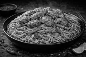 Chicken Schezwan Fried Noodles