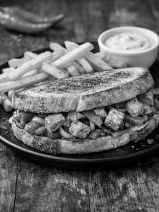 Paneer Chilli Sourdough Sandwich