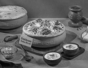 1 KG Original Chicken Matka Biryani + FREE Dessert