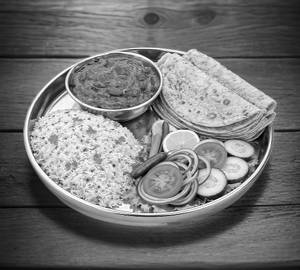 Rajma Rice Roti